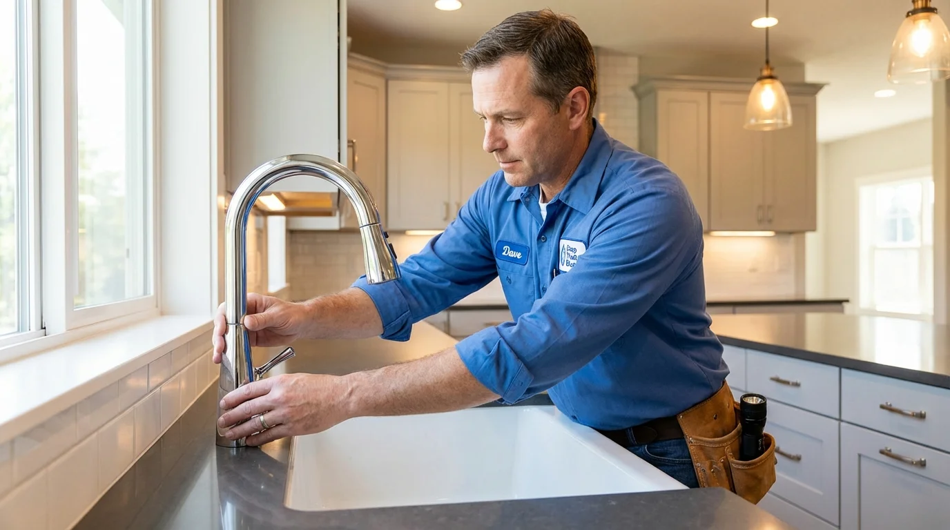 Kitchen faucet installation by Johns Plumbing LLC in Vardaman