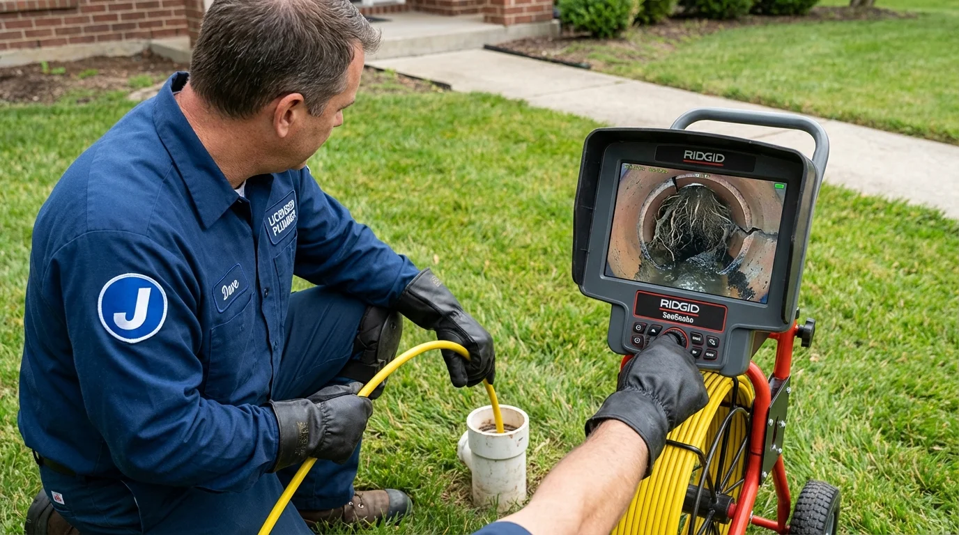 Sewer camera inspection being performed by Johns Plumbing LLC in Vardaman